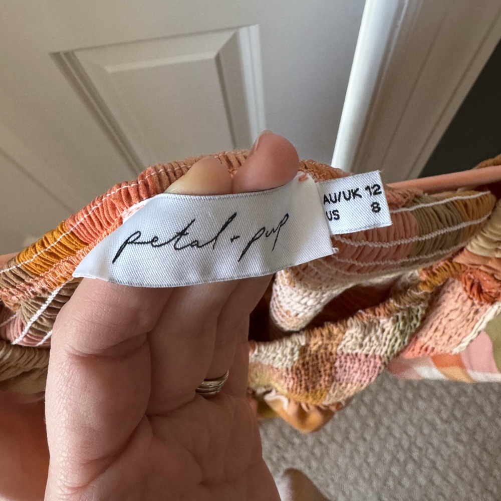 Petal + Pup Gingham/Plaid Dress - Picture 4 of 5